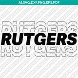 Rutgers Scarlet Knights SVG Bundle | NCAA College Vector Cricut