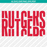 Rutgers Scarlet Knights SVG Bundle | NCAA College Vector Cricut