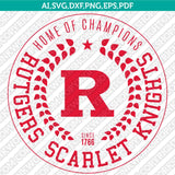 Rutgers Scarlet Knights SVG Bundle | NCAA College Vector Cricut