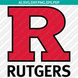 Rutgers Scarlet Knights SVG Bundle | NCAA College Vector Cricut