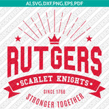Rutgers Scarlet Knights SVG Bundle | NCAA College Vector Cricut