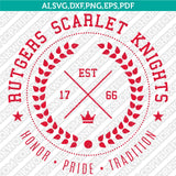 Rutgers Scarlet Knights SVG Bundle | NCAA College Vector Cricut