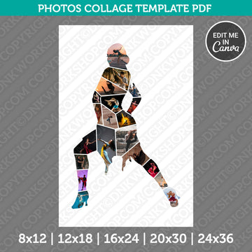 Salsa photo collage template