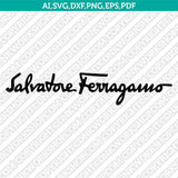 Salvatore Ferragamo SVG Bundle | Luxury Fashion Logo Vector Cricut