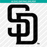San Diego Padres SVG Bundle – MLB Baseball Logo Vector Cricut