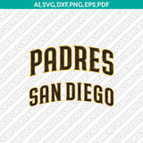 San Diego Padres SVG Vector Logo | Baseball Cut Files for Cricut & Silhouette
