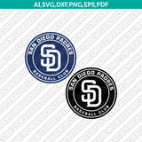 San Diego Padres SVG Vector Logo | Baseball Cut Files for Cricut & Silhouette