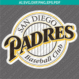 San Diego Padres SVG Bundle – MLB Baseball Logo Vector Cricut