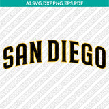 San Diego Padres SVG Bundle – MLB Baseball Logo Vector Cricut