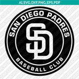 San Diego Padres SVG Bundle – MLB Baseball Logo Vector Cricut