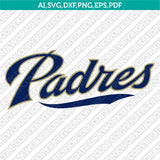 San Diego Padres SVG Bundle – MLB Baseball Logo Vector Cricut
