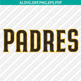 San Diego Padres SVG Bundle – MLB Baseball Logo Vector Cricut