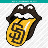 San Diego Padres SVG Bundle – MLB Baseball Logo Vector Cricut