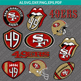 San Francisco 49ers SVG Bundle – NFL Football Logo Vector Cricut