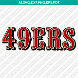 San Francisco 49ers SVG Bundle – NFL Football Logo Vector Cricut
