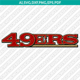 San Francisco 49ers SVG Bundle – NFL Football Logo Vector Cricut