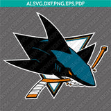 San Jose Sharks SVG Bundle – NHL Hockey Logo Vector Cricut