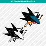 San Jose Sharks Logo SVG | NHL Hockey Vector Cricut Silhouette