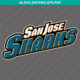 San Jose Sharks SVG Bundle – NHL Hockey Logo Vector Cricut