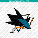 San Jose Sharks Logo SVG | NHL Hockey Vector Cricut Silhouette