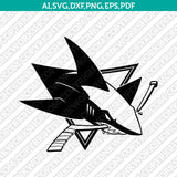 San Jose Sharks Logo SVG | NHL Hockey Vector Cricut Silhouette