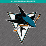 San Jose Sharks SVG Bundle – NHL Hockey Logo Vector Cricut