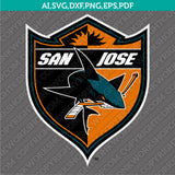 San Jose Sharks SVG Bundle – NHL Hockey Logo Vector Cricut