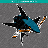 San Jose Sharks SVG Bundle – NHL Hockey Logo Vector Cricut
