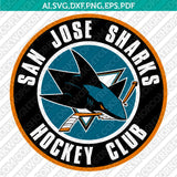 San Jose Sharks SVG Bundle – NHL Hockey Logo Vector Cricut