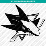San Jose Sharks SVG Bundle – NHL Hockey Logo Vector Cricut
