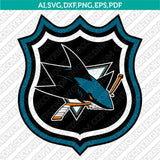 San Jose Sharks SVG Bundle – NHL Hockey Logo Vector Cricut