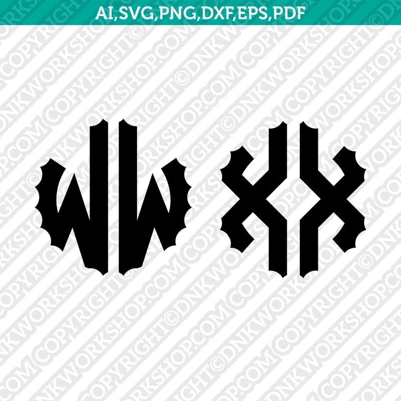 Scalloped Gear Wheels Cogs Circle Monogram Letter Font Alphabet SVG ...
