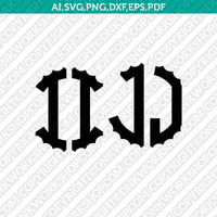 Scalloped Gear Wheels Cogs Steampunk Circle Monogram Letter Font Alphabet SVG Cut File Vector Cricut Silhouette Cameo Clipart Png Dxf Eps