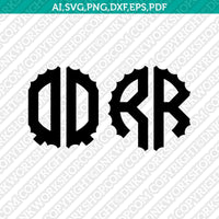 Scalloped Gear Wheels Cogs Steampunk Circle Monogram Letter Font Alphabet SVG Cut File Vector Cricut Silhouette Cameo Clipart Png Dxf Eps