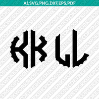 Scalloped Gear Wheels Cogs Steampunk Circle Monogram Letter Font Alphabet SVG Cut File Vector Cricut Silhouette Cameo Clipart Png Dxf Eps