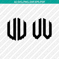 Scalloped Gear Wheels Cogs Steampunk Circle Monogram Letter Font Alphabet SVG Cut File Vector Cricut Silhouette Cameo Clipart Png Dxf Eps