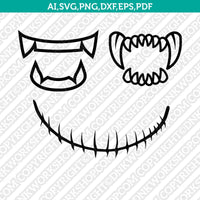 Scary Face Mask Quarantine SVG Silhouette Cameo Cricut Cut File Vector Png Eps Dxf