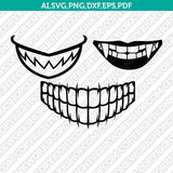 Scary Face Mask Quarantine SVG Silhouette Cameo Cricut Cut File Vector Png Eps Dxf