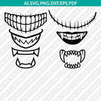 Scary Face Mask Quarantine SVG Silhouette Cameo Cricut Cut File Vector Png Eps Dxf