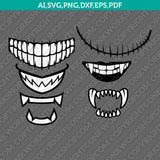 Scary Face Mask Quarantine SVG Silhouette Cameo Cricut Cut File Vector Png Eps Dxf