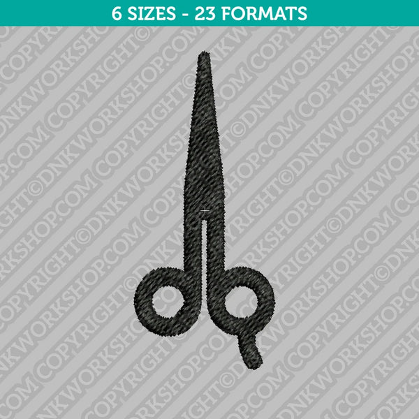 Scissors Embroidery Design - 6 Sizes - INSTANT DOWNLOAD