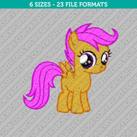 Scootaloo My Little Pony Embroidery Design - 6 Sizes - INSTANT DOWNLOAD