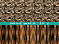 Digital Papers | Digital Scrapbooking Black Tan Paper Instant Download