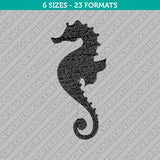 Seahorse Embroidery Design - 6 Sizes - INSTANT DOWNLOAD