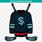 Seattle Kraken SVG Bundle – NHL Hockey Logo Vector Cricut