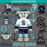 Seattle Kraken SVG Bundle – NHL Hockey Logo Vector Cricut