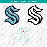 Seattle Kraken Logo SVG | NHL Hockey Vector Cricut Silhouette