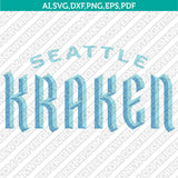 Seattle Kraken SVG Bundle – NHL Hockey Logo Vector Cricut