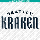 Seattle Kraken SVG Bundle – NHL Hockey Logo Vector Cricut