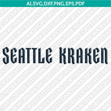 Seattle Kraken SVG Bundle – NHL Hockey Logo Vector Cricut
